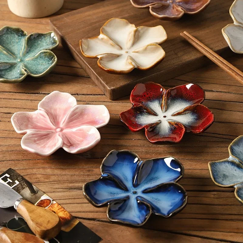 Vintage Flower Ceramic Dipping Dish