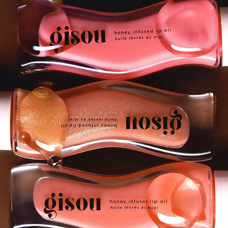Gisou Moisturizing Glazed Plum Lip Balm Lip Oil Gloss Care Of The Lips Benetitnt For Lips Plumping Exfoliating Plumping Gloss