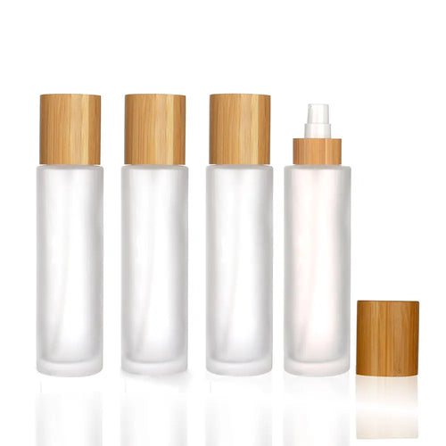 120/150Ml Large Capacity Clear Frosted Glass Bottle Lotion Bottle Cosmetic Spray Empty Container Packaging