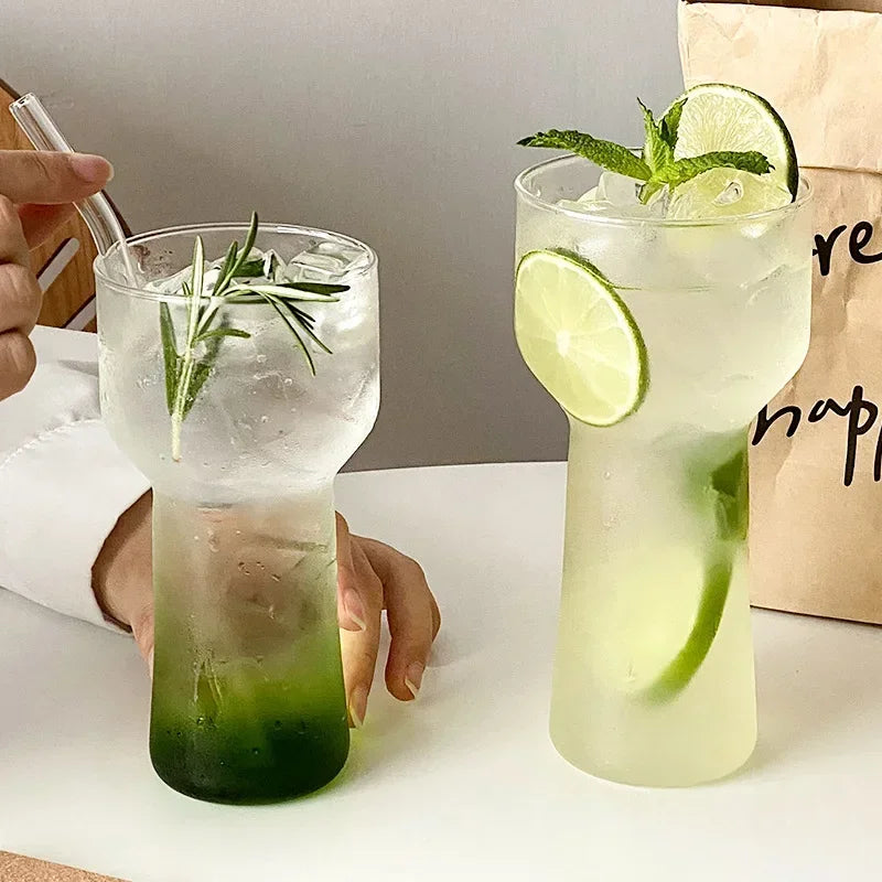 Hot High Borosilicate Transparent High-temperature Resistant Torch Cup, Coffee Cup, Bubble Water Glass, Cold Beverage Glass Cup