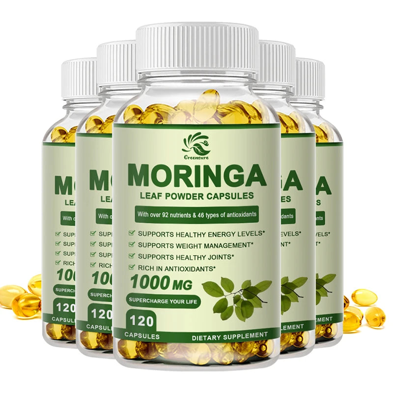Greensure Moringa Oil Promote Metabolism Support Weight Loss Repairs Damaged Cells Alleviates Inflammation Cardiovascular Health