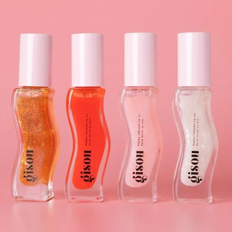 Gisou Moisturizing Glazed Plum Lip Balm Lip Oil Gloss Care Of The Lips Benetitnt For Lips Plumping Exfoliating Plumping Gloss