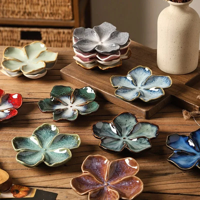Vintage Flower Ceramic Dipping Dish