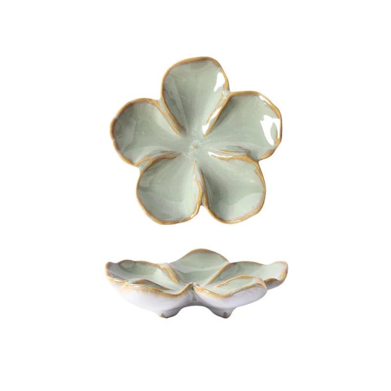 Vintage Flower Ceramic Dipping Dish